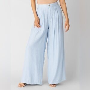 Holly Crinkle Pleat Wide Leg Pant